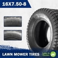 thumbnail image 3 of MaxAuto Set of 4 Lawn Mower Turf Tires 16X7.50-8 Front & 23x10.5-12 Rear, 4PR Tubeless, 3 of 5