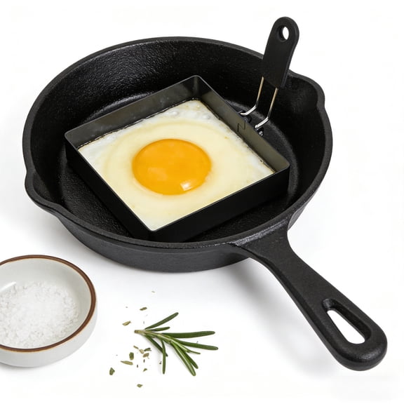 Eggs Rings, Stainless Steel Egg Cooking Rings, Heavy Duty Pancake Mold for Frying Eggs, Omelet and Muffins, Non-stick Fried Egg Mold Ring, 1 Pcs, 3.93x3.93"