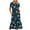 Dark Blue summer dresses, variant on pimelu Dresses for Women Maxi Dress for Women Loose Flowy Pleated Swing Tunic Long Dresses with Pocket Summer Elegant Floral Print Short Sleeve Crewneck Womens Maxi Sun Dress