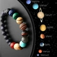 thumbnail image 3 of Nvzi Unquie Solar System Eight Planet Themed Adjustable Natural Stone Beaded Bracelet, Multi, 3 of 5