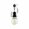 thumbnail image 2 of FSLiving 1-Pack Retro Vintage Style Adjustable Titl Angle H-Type Track Head Lighting Matte Black E26 Base Track Light Fixture for Gallery Loft Aisle Living Room Kitchen Bulb and Track Not Included, 2 of 8