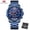 Blue, variant on MINI FOCUS Luxury Brand Men's Watches Stainless Steel Waterproof Quartz Fashion Sports Wristwatch Relogio Masculino Reloj Hombre