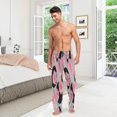 thumbnail image 6 of Flower on Polka Dot Men's Pajama Pants Lightweight Sleepwear Bottom Lounge Pants, 6 of 6