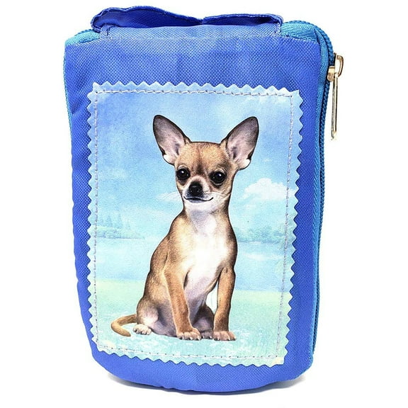 Chihuahua Foldable Tote Bag - Durable, Waterproof - Zippered Market Tote