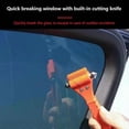 thumbnail image 4 of 1PC Camping Driving Car Seat Belt Cutter 2-in-1 Emergency Break Window Glass Punch Life Rescue Tools Survival Safety Hammer, 4 of 5