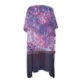 thumbnail image 2 of HELLHERO High Quality Fabrics Bathing Suit Cover Up for Hawaii Vacation Loose Free Size Long Kimono Swimsuit Cover Up Cosmic Mandala Bloom, 2 of 6