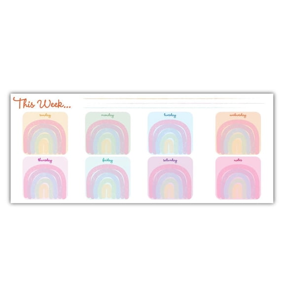 Lang Companies, Rainbow Weekly Dry Erase Wall Calendar