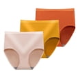 thumbnail image 1 of Women's Stretch Underwear Soft Mid Rise Briefs Underpants 3 Pack, 1 of 8