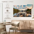 thumbnail image 4 of Elephant Stock Sunrise In Jordan Pond In Acadia Wall Art - Horizontal Multi Panel Canvas - Living Room Wall Decor - Nature Multi Panel - Blue And Orange Decor By Scott Stulberg - 23" x 14", 4 of 4
