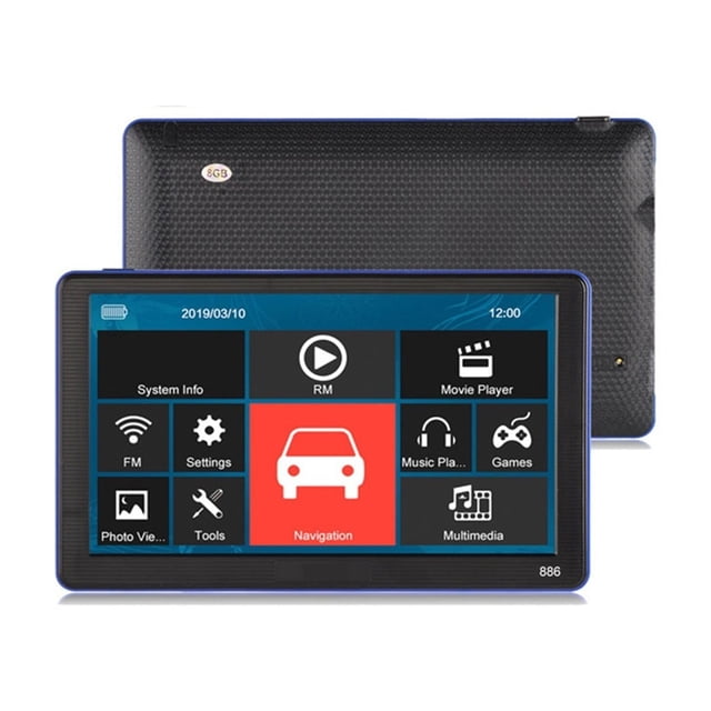 Car GPS 7'' Truck Car Navigation 256M+8GB Capacitive Screen Navigator Camera Optional ,Clear Night Vision