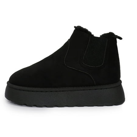 

Ediodpoh Snow Boots With Warm And Cosy Women s Boots Real Wool Winter Boots for Comfort And Warmth Womens Winter Boots Black 7.5