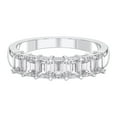 thumbnail image 3 of KEEVA JEWELS 1.50 Carat Radiant Shape Moissanite Wedding Band for Women Made in White Gold Plated Silver Size 9, 3 of 9