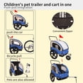 thumbnail image 5 of 2-in-1 Bike Trailer Double Seat Behind Bike Trailer Kids Jogger, Universal Bicycle Coupler for 1 Or 2 Toddlers, Kids, Child Bicycle Carrier, 5 of 9