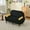 Black, variant on Black Corduroy Love Seat Sofa Bed Recliner with USB Charger, Storage Pocket for Living Room Daybed Relaxation