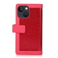 thumbnail image 3 of Feishell Sparkle Case For iPhone 15, Women Wallet with Card Holder, Glitter Bling Flip PU Leather Magnetic Kickstand Zipper Purse Case Wrist Strap For iPhone 15, rose, 3 of 9