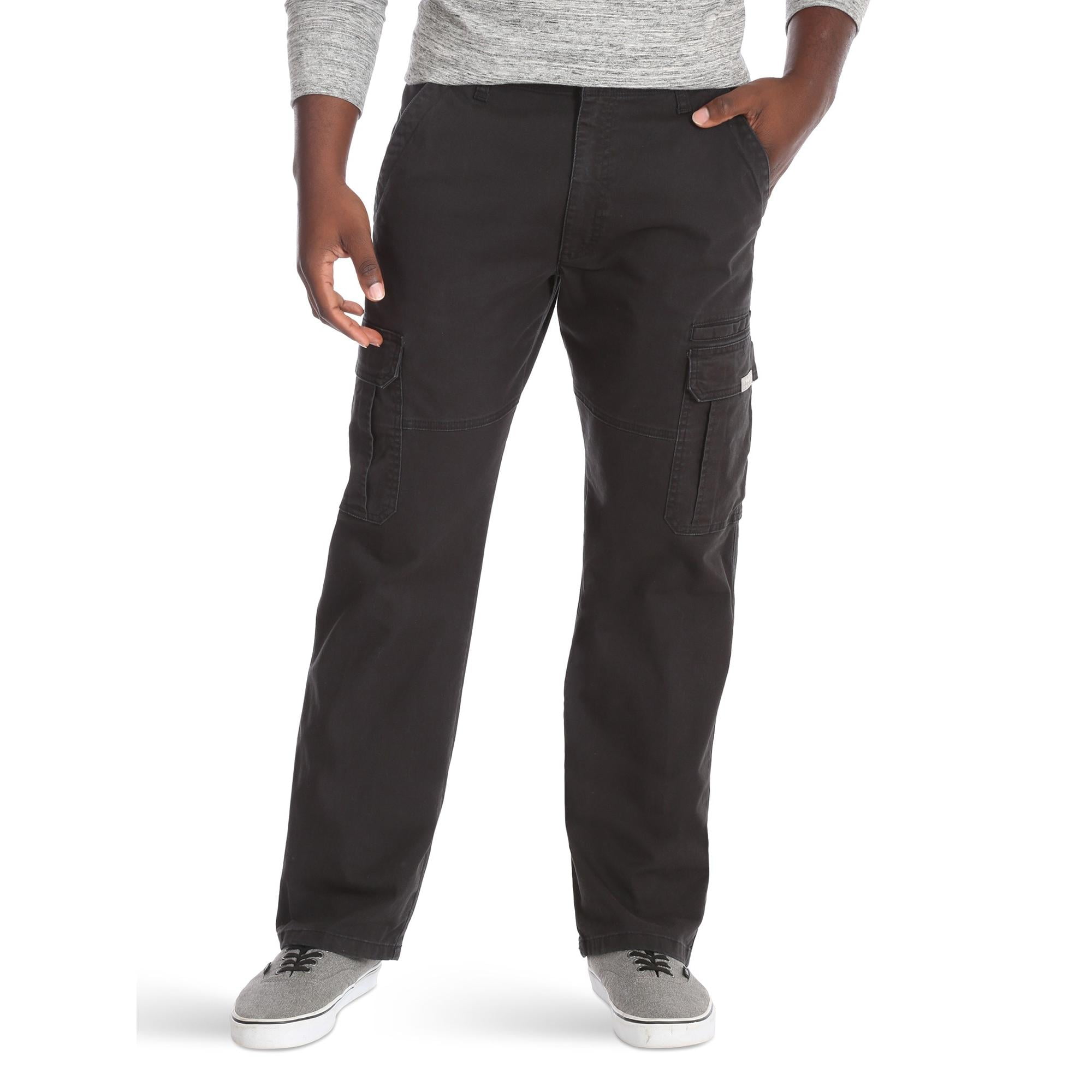 Wrangler Men's and Big Men's Relaxed Fit Cargo Pants with Stretch ...