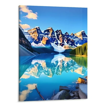 Shiartex Wall Art Lake and Mountain Landscape Canvas Wall Art Picture 16x20in for Living Room Bedroom 16x20in