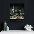 thumbnail image 4 of JEUXUS Vintage Skeleton Wall Art LARGE 16x20in- Gothic Home Decor - Pagan Gifts - Creepy Scary Picture - Halloween Decoration - Occult Supplies - Skeleton Decor - Horror Skeleton Wall Decor, 4 of 4