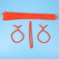 thumbnail image 2 of WASHWEPE Ensemble de 3 Tiges en Chenille Flexibles Matériel de Bricolage pour Jeux pour Parents Orange, 2 of 8