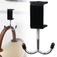 thumbnail image 3 of New Desk Clamp Hook, Headphone Holder Iron Double Hooks Under Desk Clamp, Mount Adjustable Thickness Bag Holder for Bathroom Kitchen (Black) by Ciozy, 3 of 5
