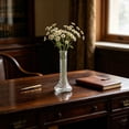 thumbnail image 1 of Twisted Small Neck Glass Vase Decorative Flower Vase For Hydroponic Plants Fresh Cut Flowers Home Living Room Table Centerpiece Office Shelf Display, 1 of 6