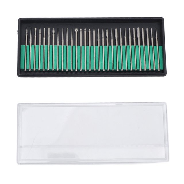 Burr Set, Lightweight Multifunctional 30Pcs Coated Burrs Stainless Steel Uniform Particles for Polishing for Glass