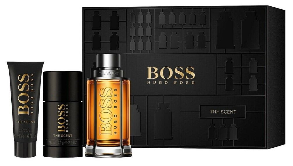 Boss The Scent By Hugo Boss 3 Pieces Gift Set 3.3 oz for Men - Walmart ...
