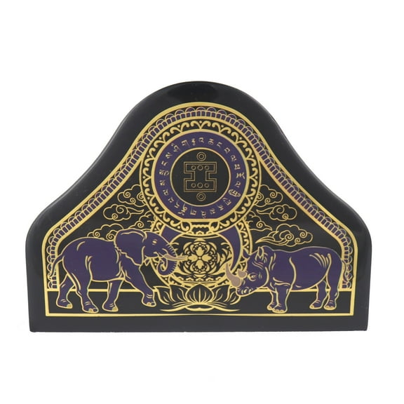 Feng Shui Anti Robbery Protection Plaque with Elephant and Rhino