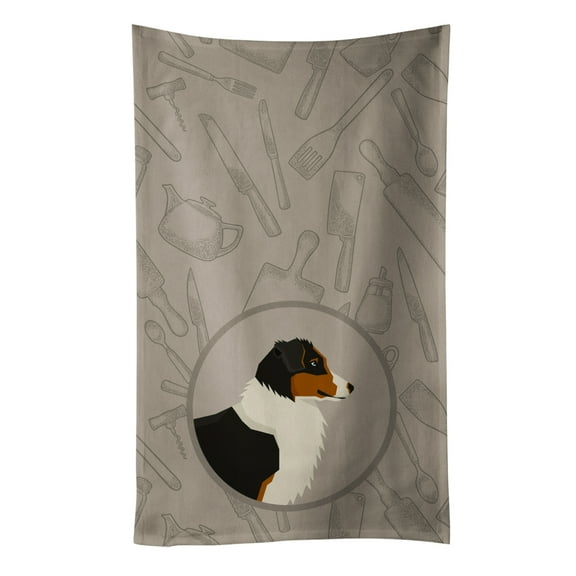 Australian Shepherd In the Kitchen Kitchen Towel