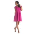 thumbnail image 3 of Scoop Neck A Line Dress with Keyhole Detail, 3 of 10