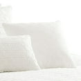 thumbnail image 4 of 6 Piece Cotton King Comforter Set with Fringe Details, White- Saltoro Sherpi, 4 of 5