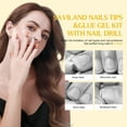 thumbnail image 5 of SAVILAND Gel X Nail Kit – Acrylic Nail Kit with Nail Drill 500PCS Square Nail Tips 4-in-1 Nail Glue Gel & U V/LED Nail Lamp Nail Art Design Home Salon Starter Kit, 5 of 6