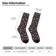 thumbnail image 2 of Rateoe Valentine'S Day for Women Casual Calf Socks - Cute Crew Socks - Thin Soft Above Ankle Socks Size 5-11, 2 of 6