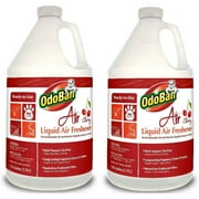 OdoBan Professional Cleaning Ready-to-Use Liquid Air Freshener, Cherry, 1 Gallon, 2-Pack