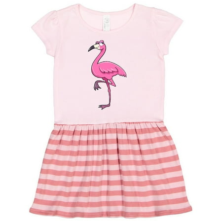 

Inktastic Ladylike Flamingo Gift Toddler Girl Dress