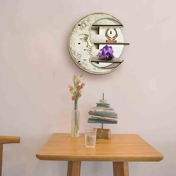 TopLLC Crystal Shelf Wood Wooden Shelf Designed For Crystal Shelf