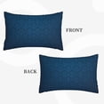 thumbnail image 3 of Haiem Pillowcase for Hair and Skin Queen - Dark Blue Printed Soft Pillowcase with Envelope Closure-14"x20", 3 of 8