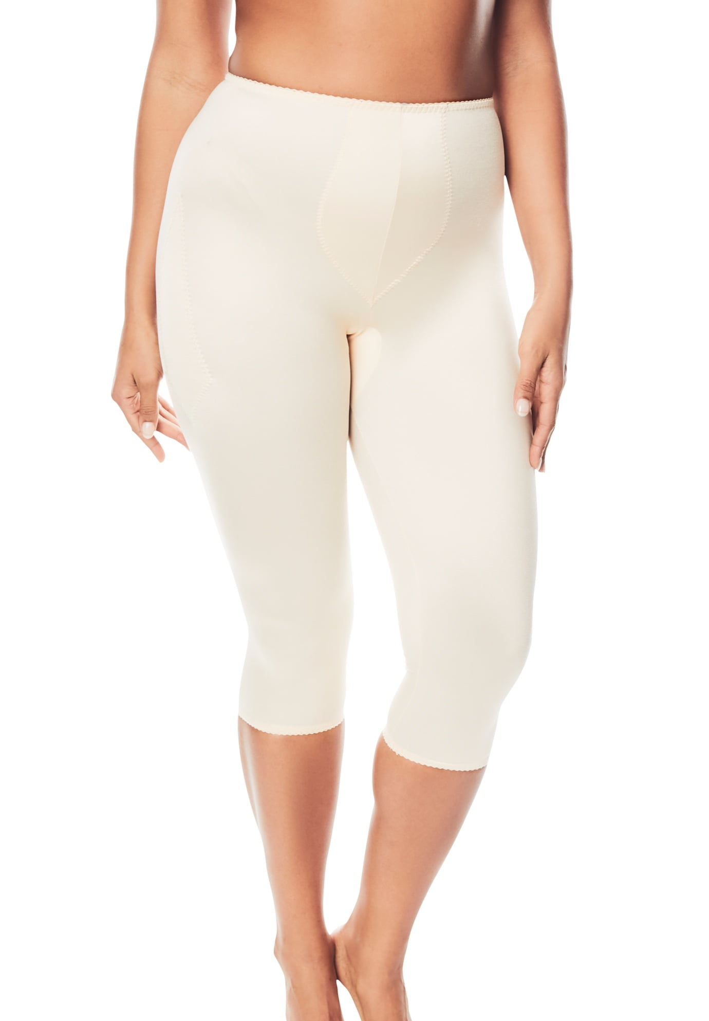 Rago Women's Plus Size Light Control Capri Pant Liner 920 Slip