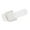 White, variant on ShiShine Womens Glitter Accent Texture Square Toe Flat Slide Sandals Summer Comfort Casual Daily Glam Shoes