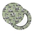 thumbnail image 2 of Disketp Farm Cows Funda Redonda para Taburete, Funda de Cojín para Silla de Bar Suave y Elástica-14 inch, 2 of 7