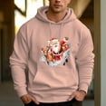 thumbnail image 5 of Men's 330g 100% Cotton Terry Dropped Shoulder Hoodie-Santa Claus pattern, 5 of 17