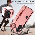 thumbnail image 5 of Allytech Wallet Case for Samsung Galaxy A14 5G, [Card Slot] [Ring Buckle] [Adjustable Wristband with Snap Buckles] Premium PU Leather Kickstand Shockproof Case Cover for Women Men - Pink, 5 of 10