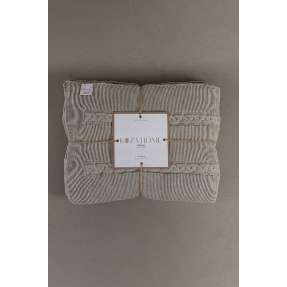 Koza Home Trenza Mink Single Blanket 160x220 15036 Single