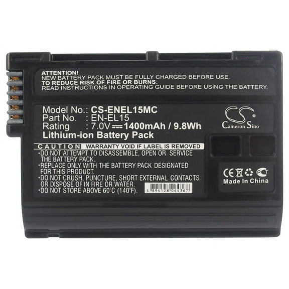 Replacement Battery For Nikon 7v 1400mAh Camera Battery