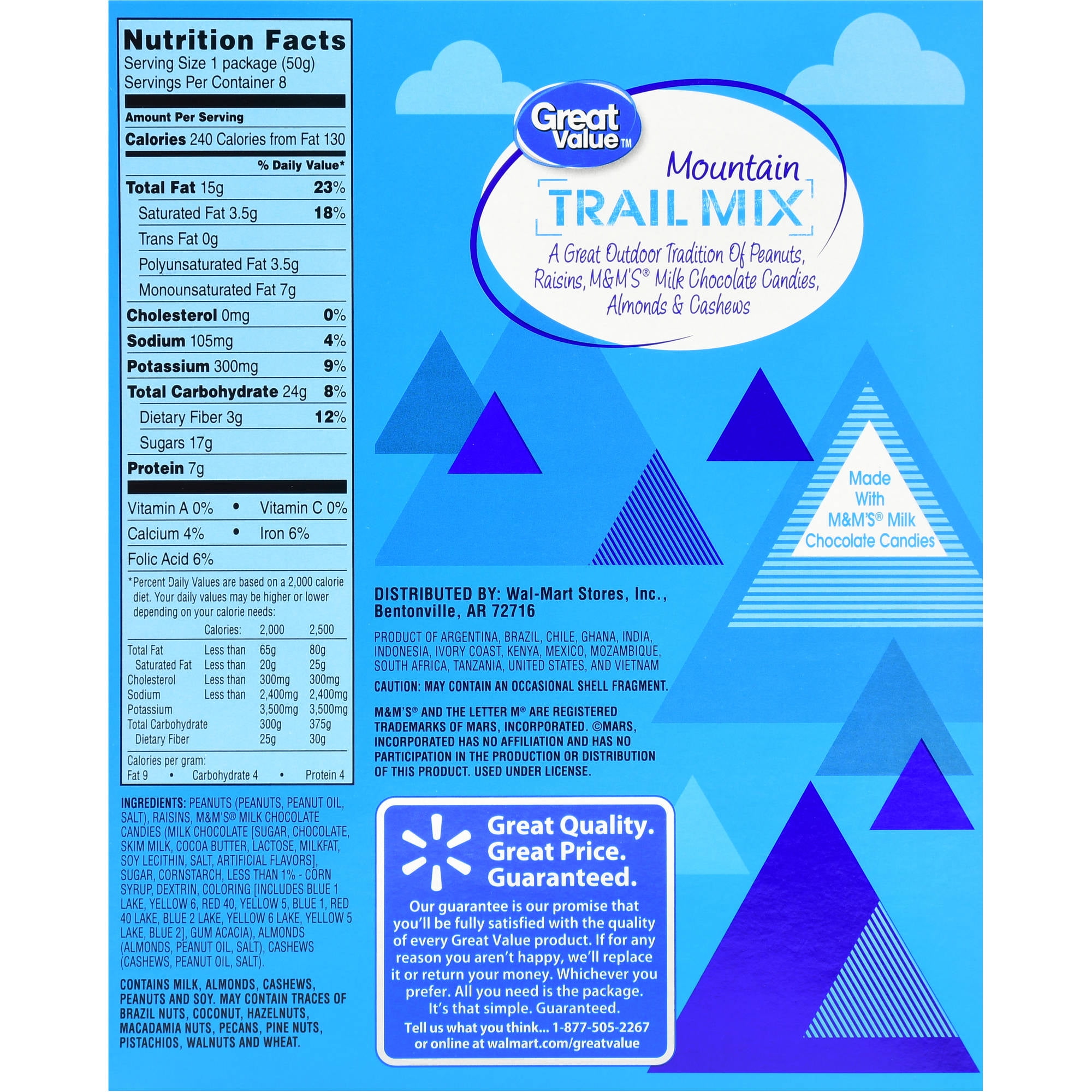 Trail Mix Nutrition Label 1stadenium