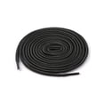 thumbnail image 1 of INSPIRE CHIC Unisex Round Rope Dual Colored Striped 1/5 Thick Boot Shoelace 90cm / 35.43" Dark Gray Black, 1 of 4