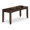 thumbnail image 1 of Pemberly Row Traditional 18" Wood Dining Bench in Cappuccino, 1 of 3