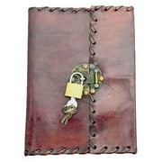 RBI Journal Keep Spiritual Records Stitched Leather Blank with Key