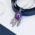 thumbnail image 3 of Dream Catcher Urn Necklace for Ashes Pet Cremation Jewelry Hollow Paw Locket Memorial Pendant for Women Men 316L Stainless Steel Urn Necklace, 3 of 5