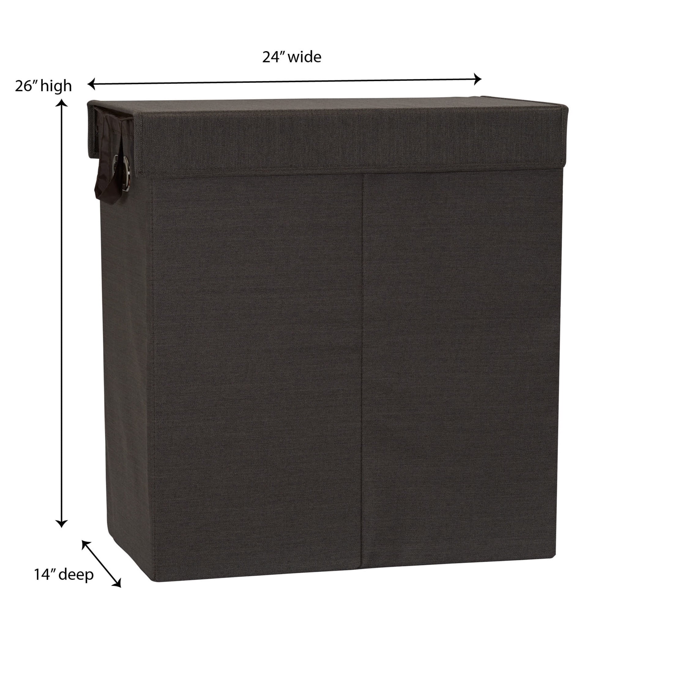 Household Essentials Collapsible Double Laundry Hamper Sorter